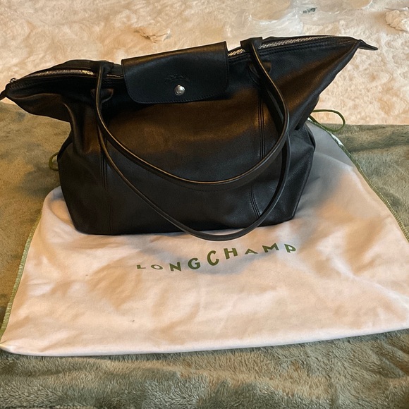 Longchamp Le pliage cuir RARE VINTAGE EUC